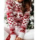 Christmas Elk Long Sleeve Knitted Sweater EX-STOCK Canada 