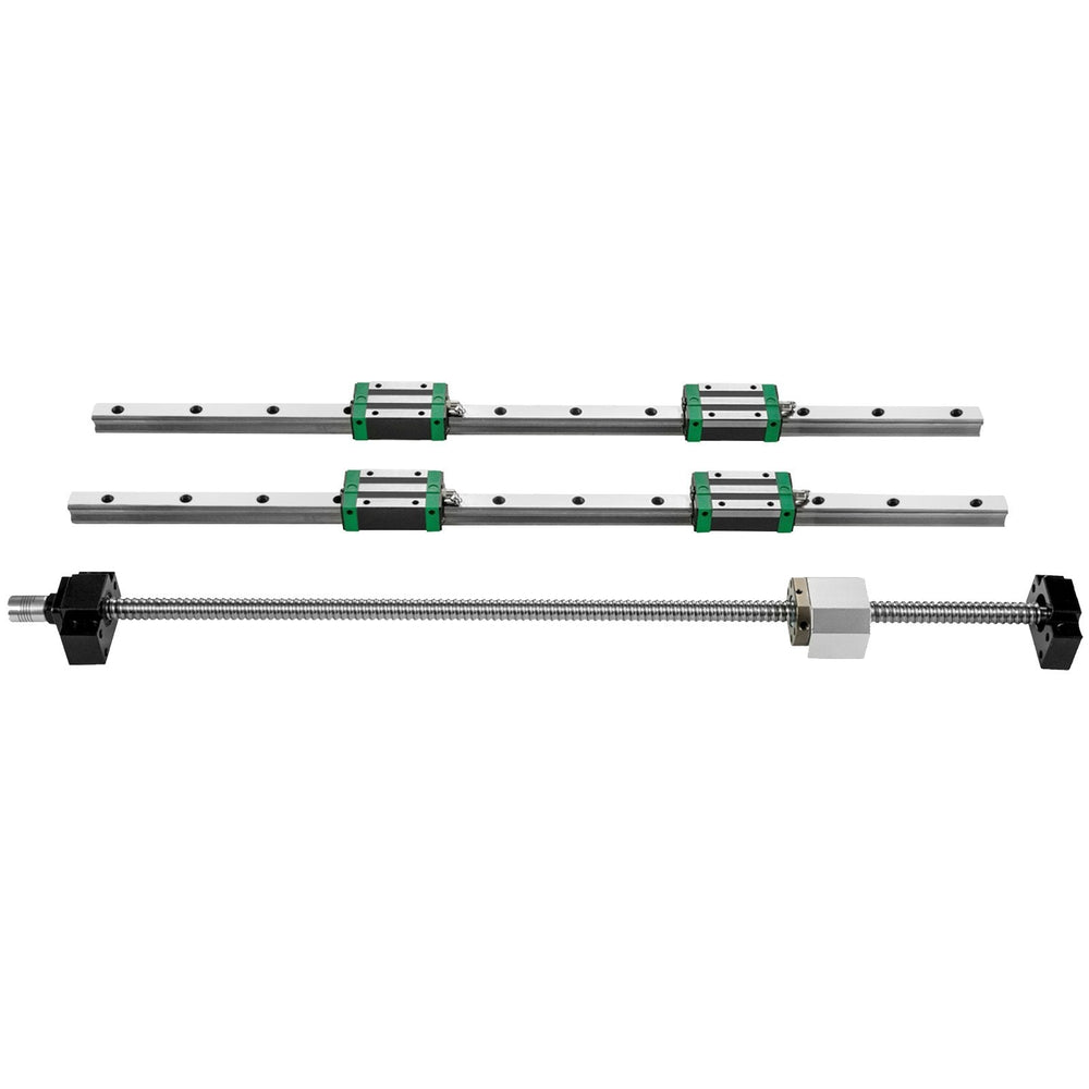 1Pcs RM1605-1000mm Ballscrew With BF12 BK12 Kit, Coupling, Slide Blocks Linear Guide Rail Set For DIY CNC Routers Lathes Mills EX-STOCK