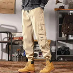 Casual Sports Loose Ankle-banded Versatile Cargo pant trouser Men - EX-STOCK CANADA