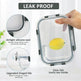 Glass Food Storage Containers With Lids - 5 Airtight Food Storage Containers 