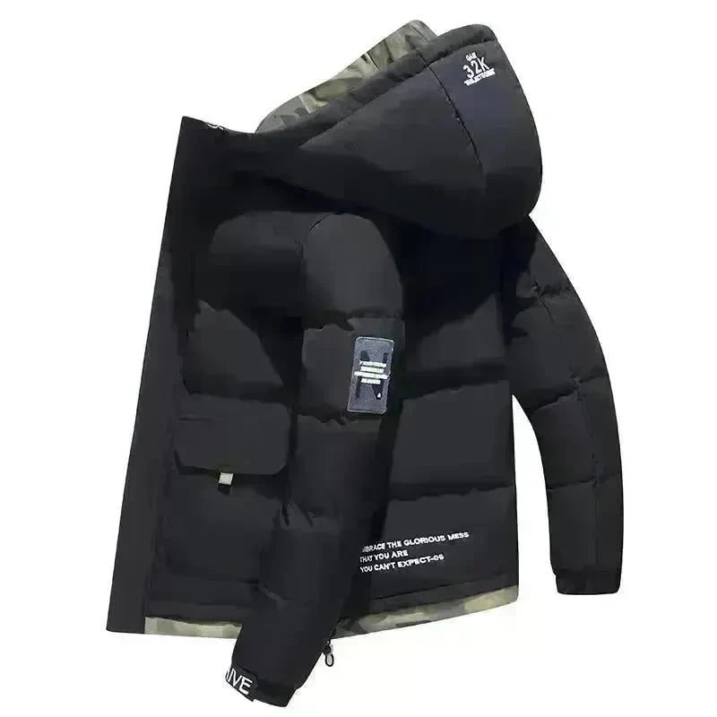 Cotton-padded Coat Men's Coat Autumn And Winter Trends Clothes Men's Thickened - EX-STOCK CANADA