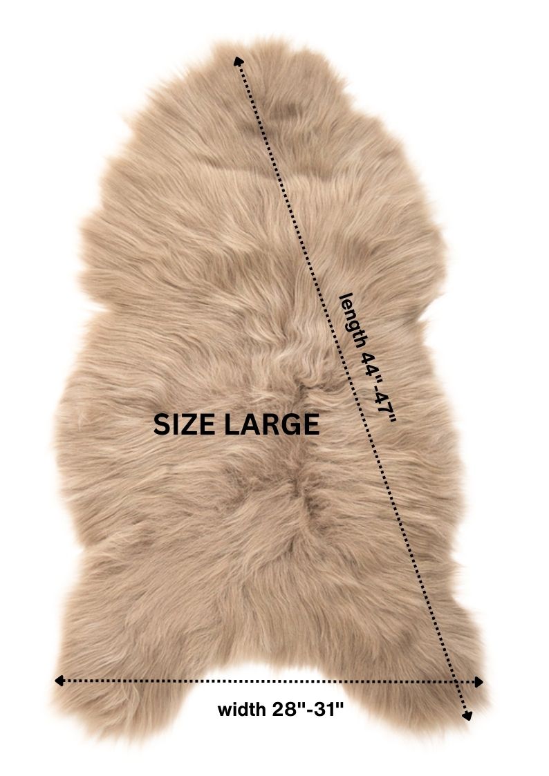 Taupe Icelandic Sheepskin 