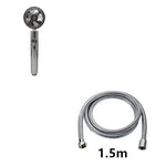 Propeller Driven Shower Head With Stop Button And Cotton Filter Turbocharged High Pressure Handheld Shower Nozzle - EX-STOCK CANADA