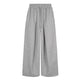 Grey Women's Embroidered Balloon-Leg Sweatpants – Pleated Ultra-Wide Drawstring Pants | Gray, Pink & Gray Green