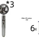 Propeller Driven Shower Head With Stop Button And Cotton Filter Turbocharged High Pressure Handheld Shower Nozzle - EX-STOCK CANADA