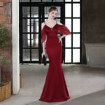 Bride Long Suspender Appreciation Dinner Party Slim-fit Fishtail Skirt Dress EX-STOCK Canada 