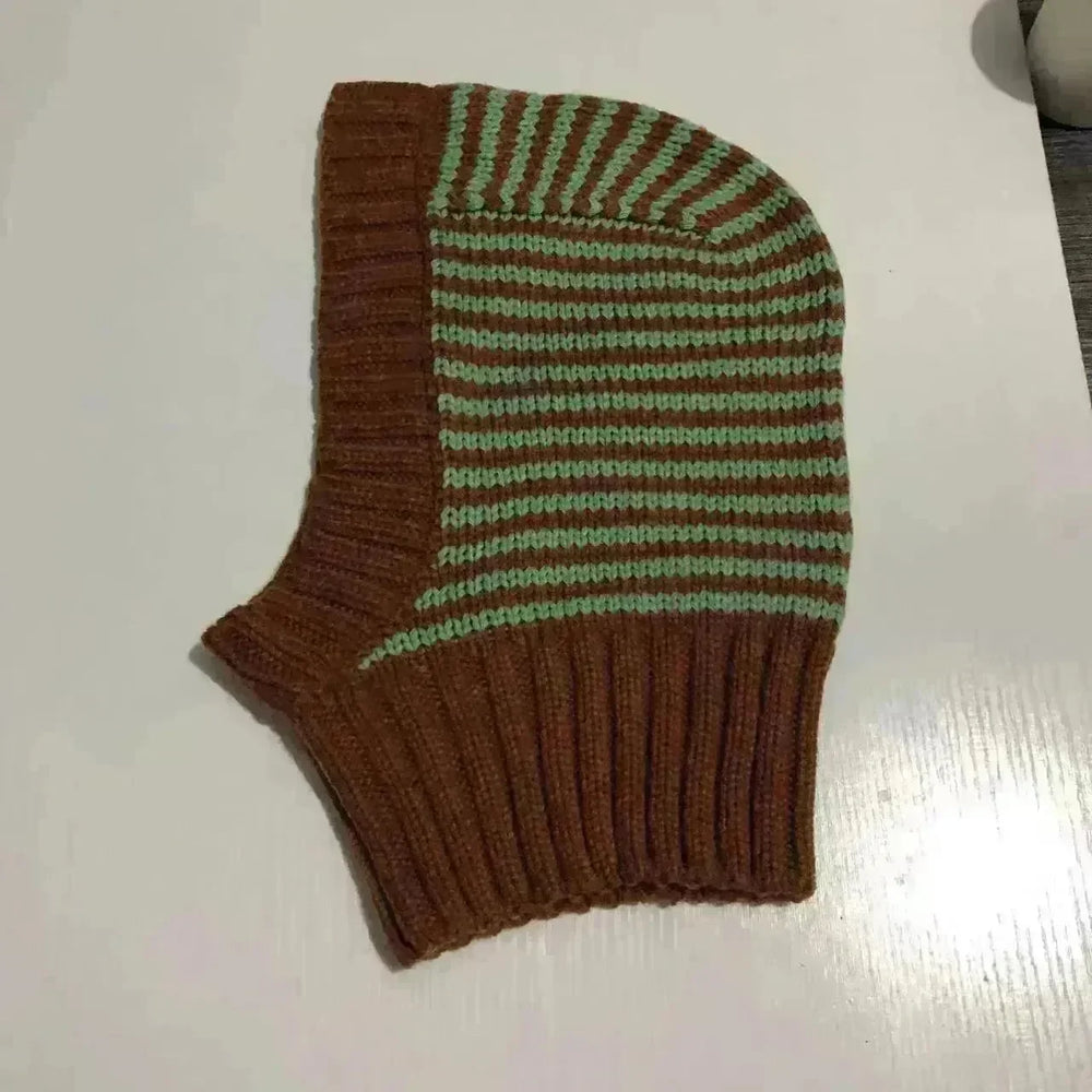 Autumn And Winter New Pullover Neck Protection Warm Knitted Balaclava Hat - EX-STOCK CANADA