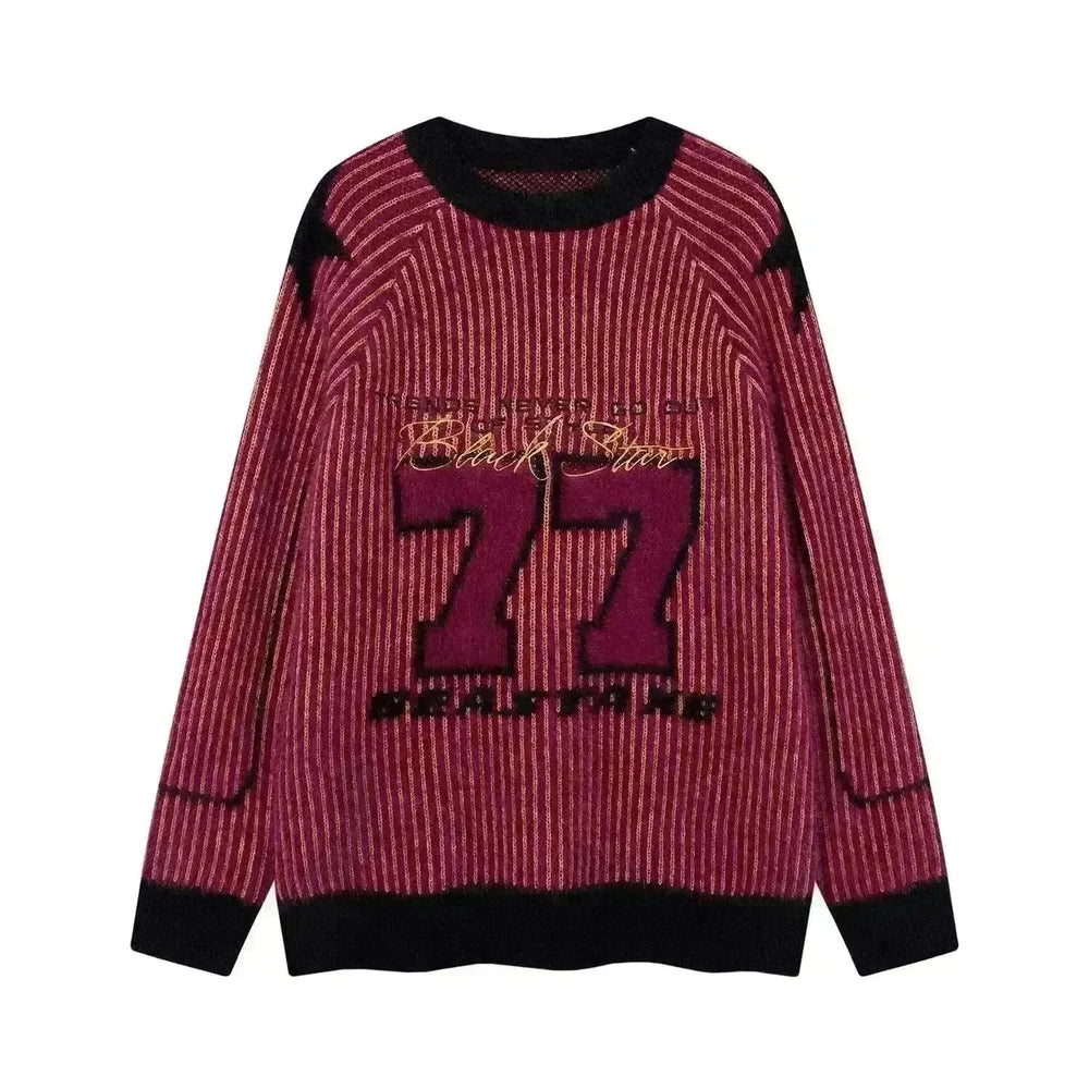 New Trend Autumn Winter Round neck Oversized Pullover Wool Sweater for Teenagers - EX-STOCK CANADA