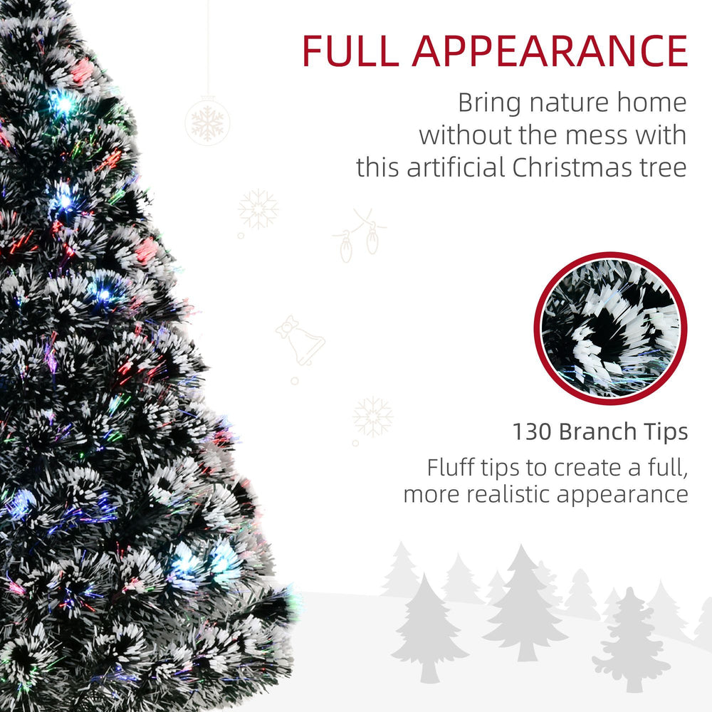 4ft Pre-Lit LED Optical Fiber Christmas Tree Artificial Seasonal Decor EX-STOCK Canada 
