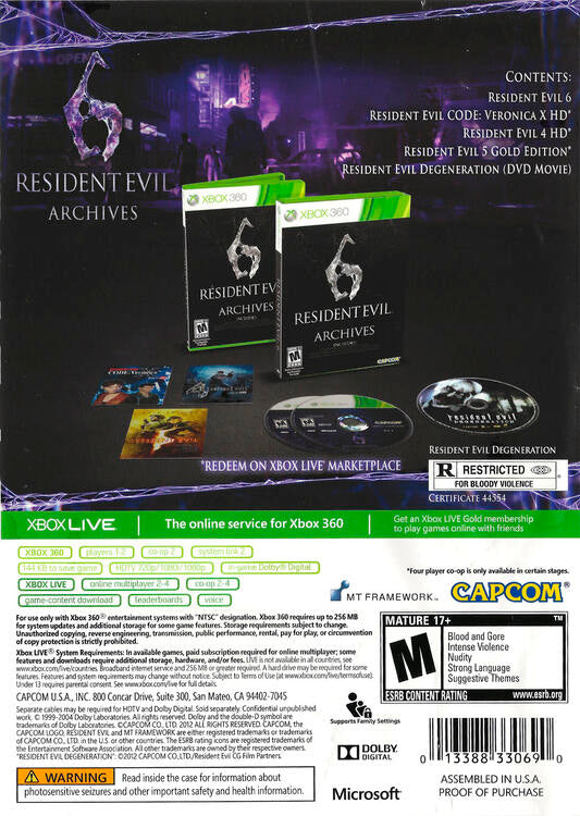 Archivi di Resident Evil 6 