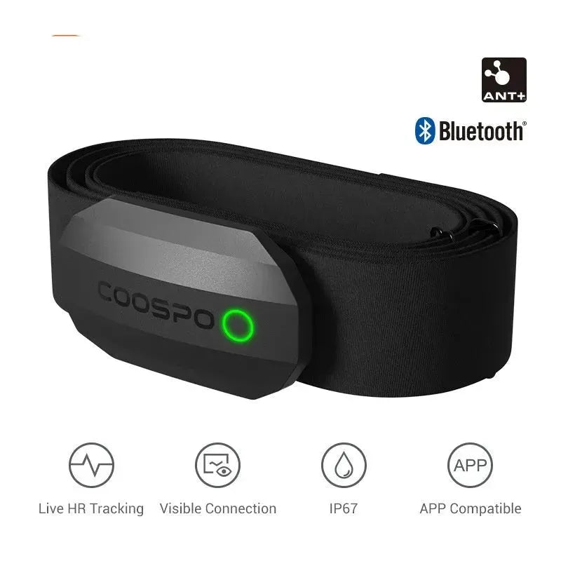 Coospo Sports Fitness Workout H9Z Real-time Heart Rate Monitor chest strap Advanced Dual Sensor Hybrid Algorithm - EX-STOCK CANADA