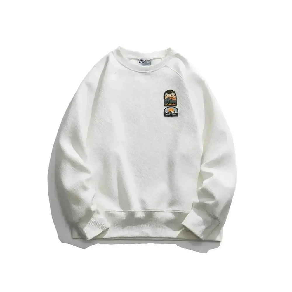 Men's Autumn  Drop-shoulder Sleeve Round neck Oversized Pullover sweatshirts - EX-STOCK CANADA
