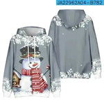 Christmas Snowman Personalized Printed Hoodie Sweatshirts - EX-STOCK CANADA