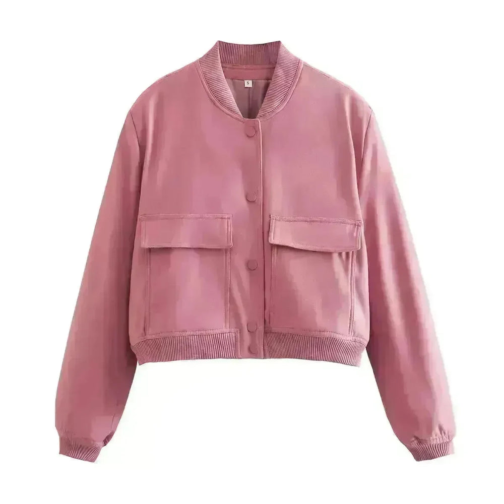 Fall Single Breasted  Cashmere Cropped Jacket for women - EX-STOCK CANADA