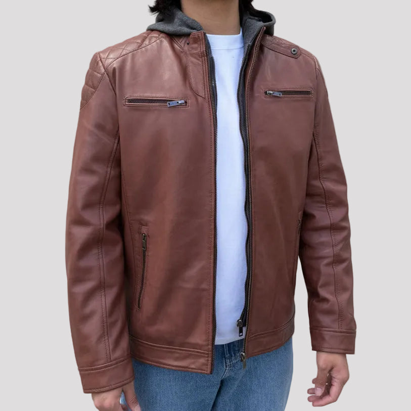 BOL Men's Alvin Lambskin Leather Jacket 