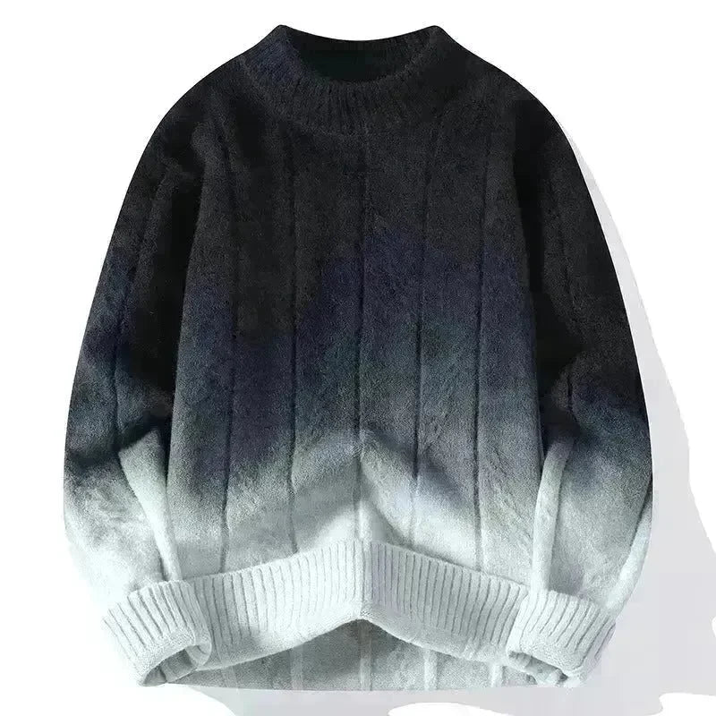 Fall Winter Gradient High-grade woolen Pullover Sweater for Men - EX-STOCK CANADA
