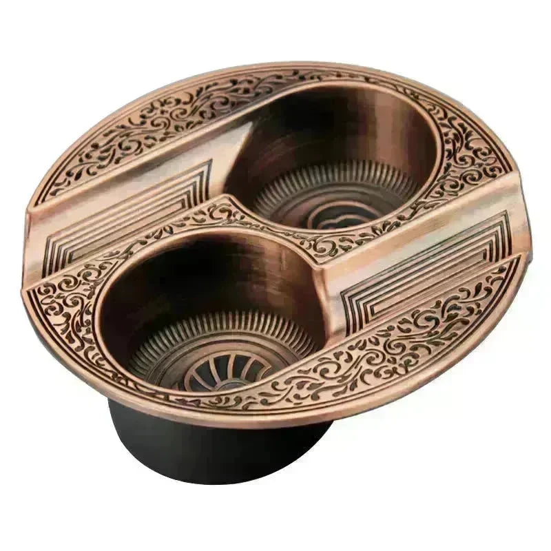 Three-slot Retro Metal Easy-to-clean Cigar Ashtray - EX-STOCK CANADA