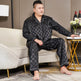Cut Flower Fat Men's Pajamas Extra Ice Silk EX-STOCK