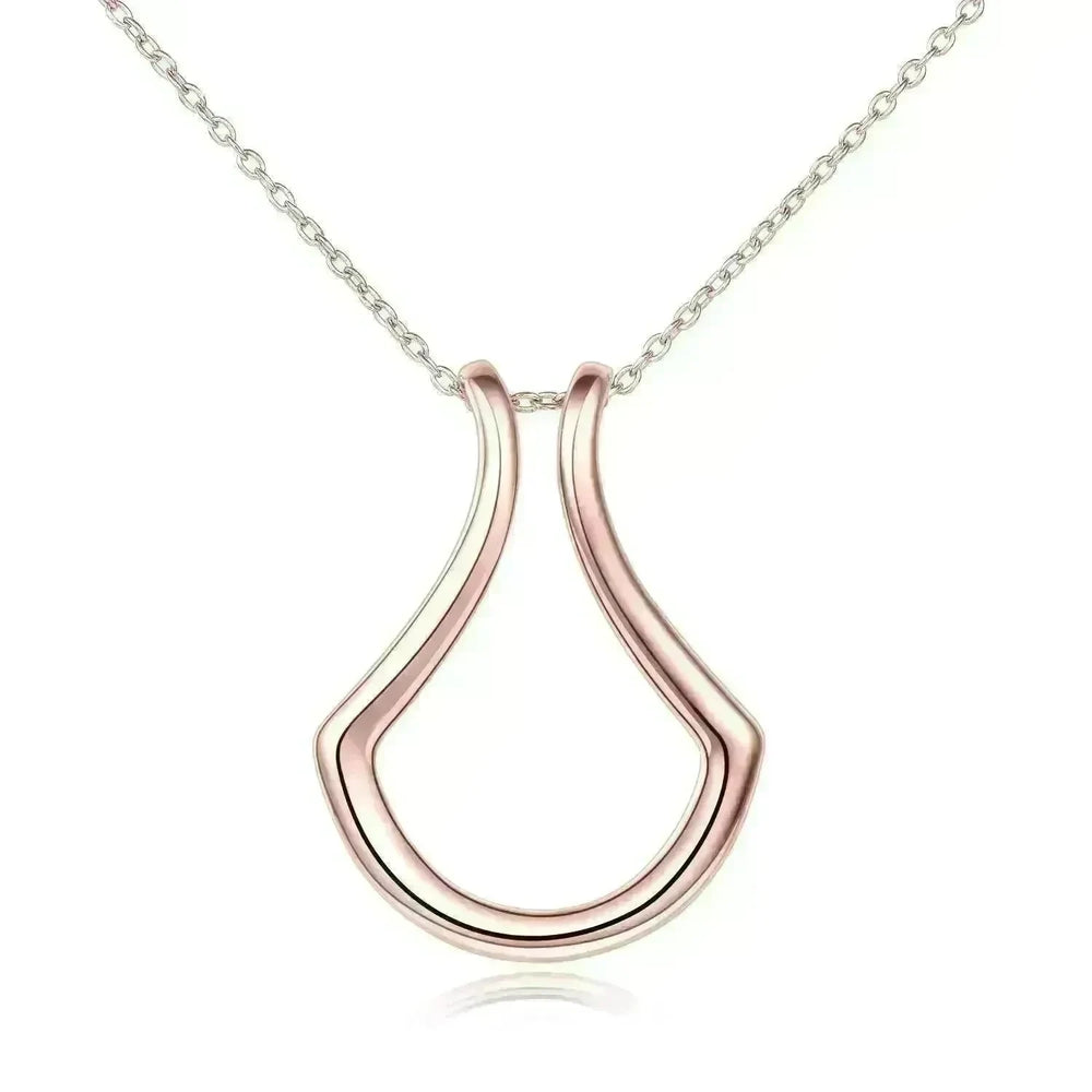Sterling Silver Ring Holder Necklace Pendant Jewelry for Women - EX-STOCK CANADA
