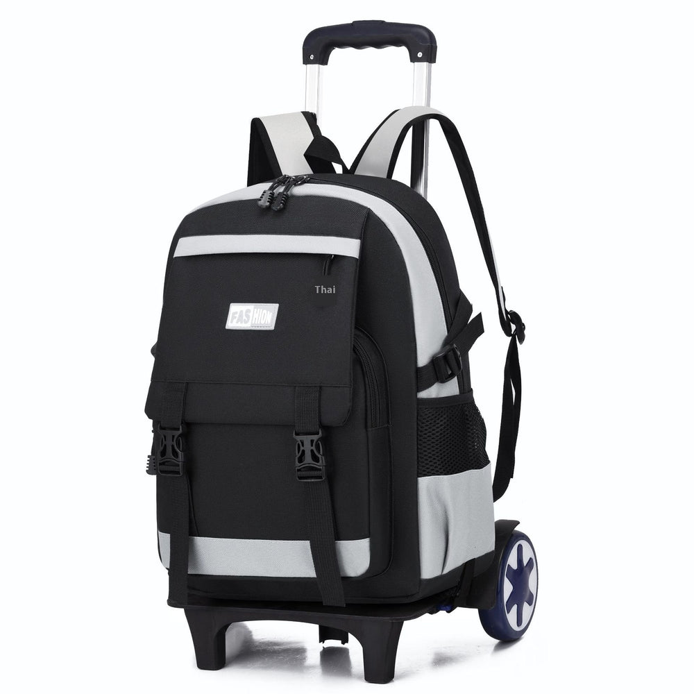 Kids Large Capacity Trolley School Backpack with Wheels –