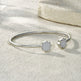 Moissanite Minimalist Platinum Bracelet – S925 Silver & GRA Certified