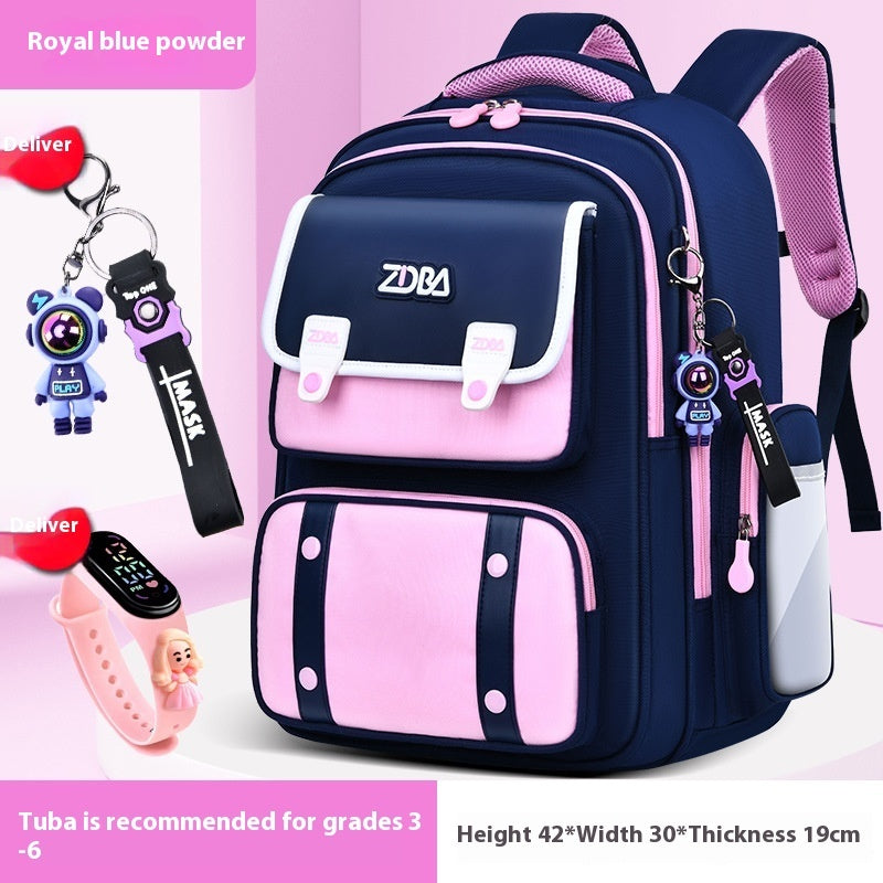 Schoolbag Boy Elementary School Students Three Four To Six Grade EX-STOCK
