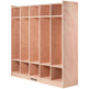 Preschool Cubby Lockers 5-Section Plywood Birch Coat Locker 15MM Thickness Kids Locker For Home 48.4 Inch High Durable Classroom Lockers For Toddlers And Kids Commercial Or Personal Use EX-STOCK
