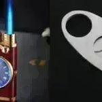 New Lighter With Electric Watch Rocker Arm Automatic Ignition Straight Blue Flame Lighter Creative Real Dial Inflatable Windproof Cigar Lighter Men's Watch Gift - EX-STOCK CANADA