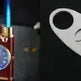 New Lighter With Electric Watch Rocker Arm Automatic Ignition Straight Blue Flame Lighter Creative Real Dial Inflatable Windproof Cigar Lighter Men's Watch Gift - EX-STOCK CANADA