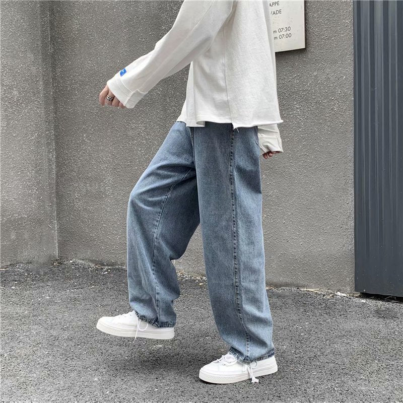 Straight Loose Autumn All-matching Draping Mop Pants EX-STOCK Canada 