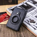Men's Anti-theft Money clip Wallet leather Card Holder Wallet mens
