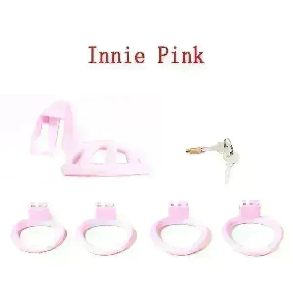 Male BDSM Scrotal Tract Positive And Negative Pole Chastity Lock - EX-STOCK CANADA