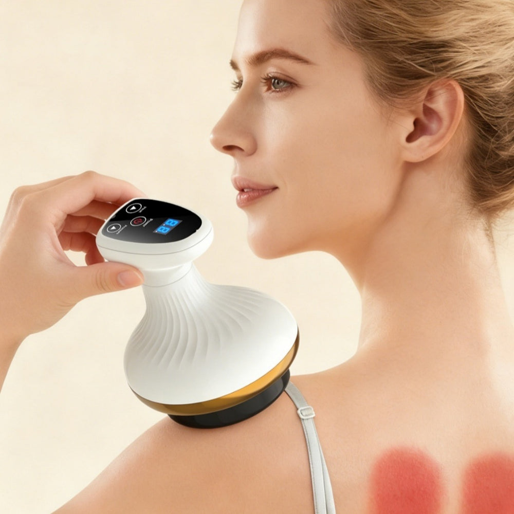 Electric Gua Sha Board Beauty Massager Cupping Device Electric Meridian Brush Home Abdominal Massage Gua Sha Board Massager 