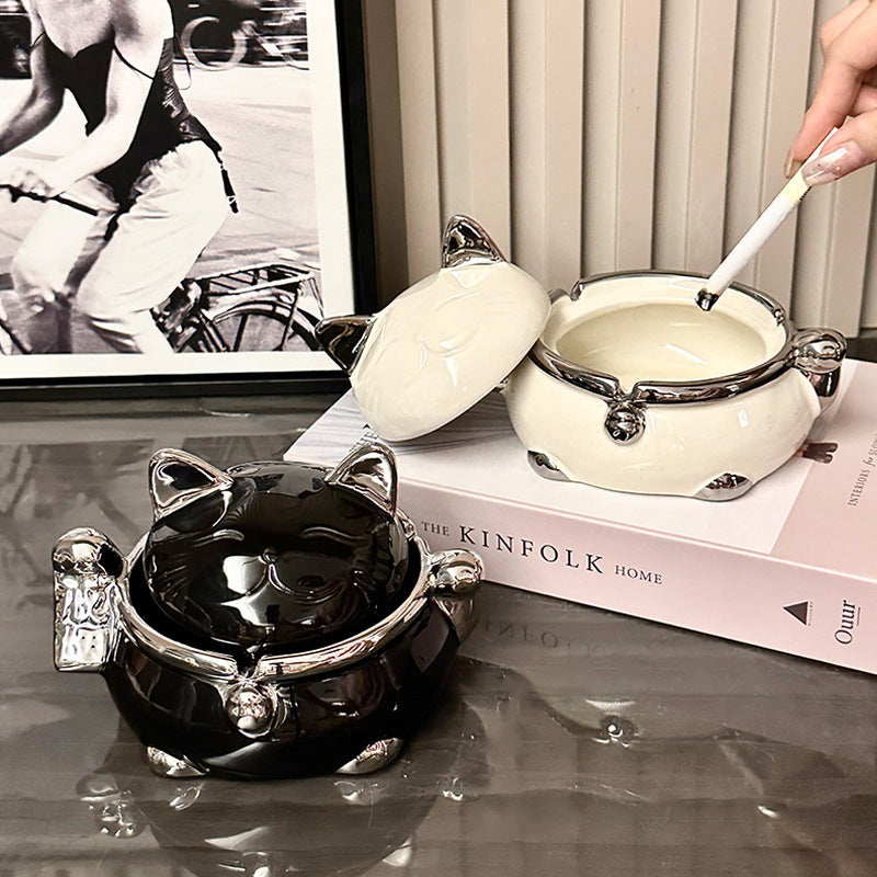 Creative Lucky Cat Ashtray Home Ornaments Gathering EX-STOCK Canada 