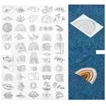 50pcs Water Soluble Stick and Stitch Embroidery Patterns stickers for Clothes - EX-STOCK CANADA