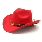 Sombrero de metal de estilo étnico Gat de la copa de mezclilla occidental