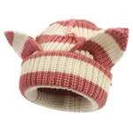 Devil Ears Thickened All Acrylic Knitted Beanie Hat