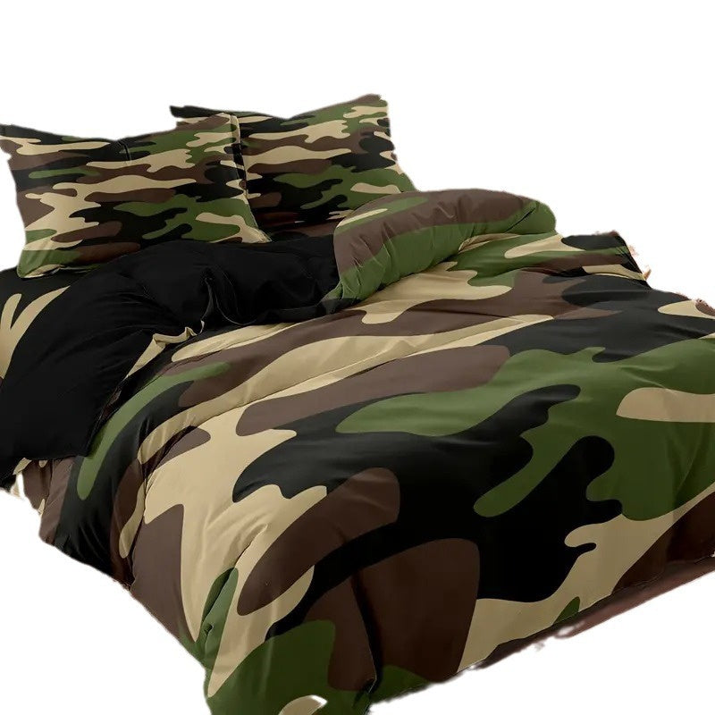 Printed Home Textile Animal Fur Grain Duvet Cover Pillowcase Three-piece Set EX-STOCK Canada 