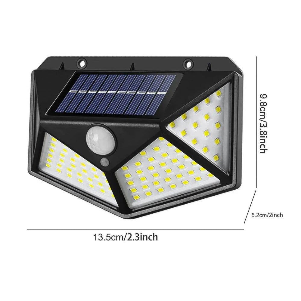 4X Solar Power PIR Motion Sensor Wall Lights LED Outdoor Garden Security Lamp - EX-STOCK CANADA