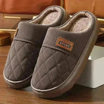 Zapatillas caseras para hombres zapatos de casa de lujo cálidos de invierno zapatillas de dormitorio de piso sin deslizamiento de interior