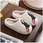 Halloween Funny Spider Ghost Scary Flat Indoor House Shoes For Women Men Soft Plush Cozy Horror Halloween Gifts EX-STOCK