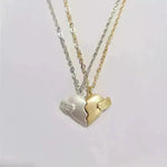 Collar de amor por imán creativo 2 PPC Collar de forma rompecedente Joyas personalizadas para hombres y mujeres para el Día de San Valentín