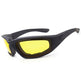 Cycling Sunglasses Chopper Outdoor Sports Glasses For Men Wrap Around UV400 Protection For Fishing Night Driving Glasses Wind Resistant Yellow Lens EX-STOCK