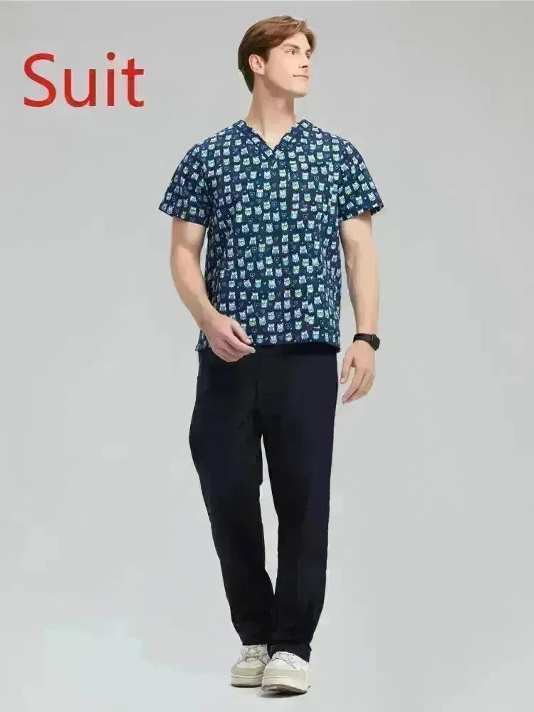 Surgical Gown Disposable Protective Pet Hospital Clothing Nurse Uniform Polyester Cotton EX-STOCK