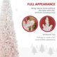 7ft Pencil Artificial Christmas Tree With Pine Realistic Branches, Auto Open, Pink And White EX-STOCK Canada 