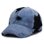 Fashion Leopard Fleece Baseball All-matching Peaked Cap - EX-STOCK CANADA
