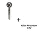 Propeller Driven Shower Head With Stop Button And Cotton Filter Turbocharged High Pressure Handheld Shower Nozzle - EX-STOCK CANADA