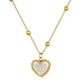 Heart-shape Love Necklace For Valentines Day Temperamental Personality Minimalist Stove Real Gold Necklace Female - EX-STOCK CANADA