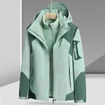 Linero extraíble de tres en uno con una chaqueta a prueba de agua a prueba de viento de terciopelo