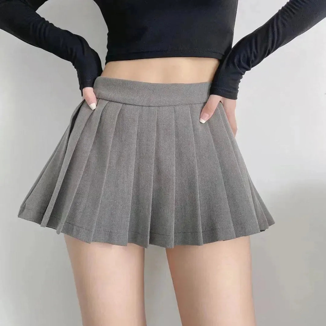 Women's High Waist A-line Mini Pleated Skirt - EX-STOCK CANADA